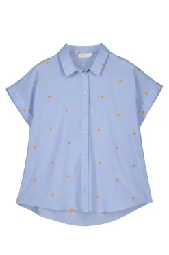 Springfield Camisas E Blusas-Blusa Chambray Bordados Algodao