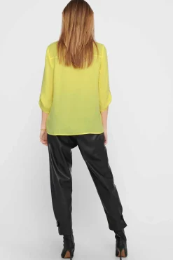 JDY Camisas E Blusas-Blusa Com Decote Em Bico E Manga 3/4