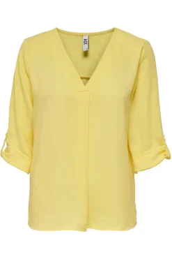 JDY Camisas E Blusas-Blusa Com Decote Em Bico E Manga 3/4