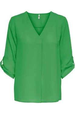 JDY Camisas E Blusas-Blusa Com Decote Em Bico E Manga 3/4