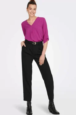 JDY Camisas E Blusas-Blusa Com Decote Em Bico E Manga 3/4