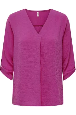 JDY Camisas E Blusas-Blusa Com Decote Em Bico E Manga 3/4