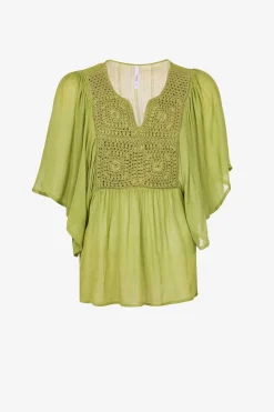 Tiffosi Camisas E Blusas-Blusa Combinada Com Croche