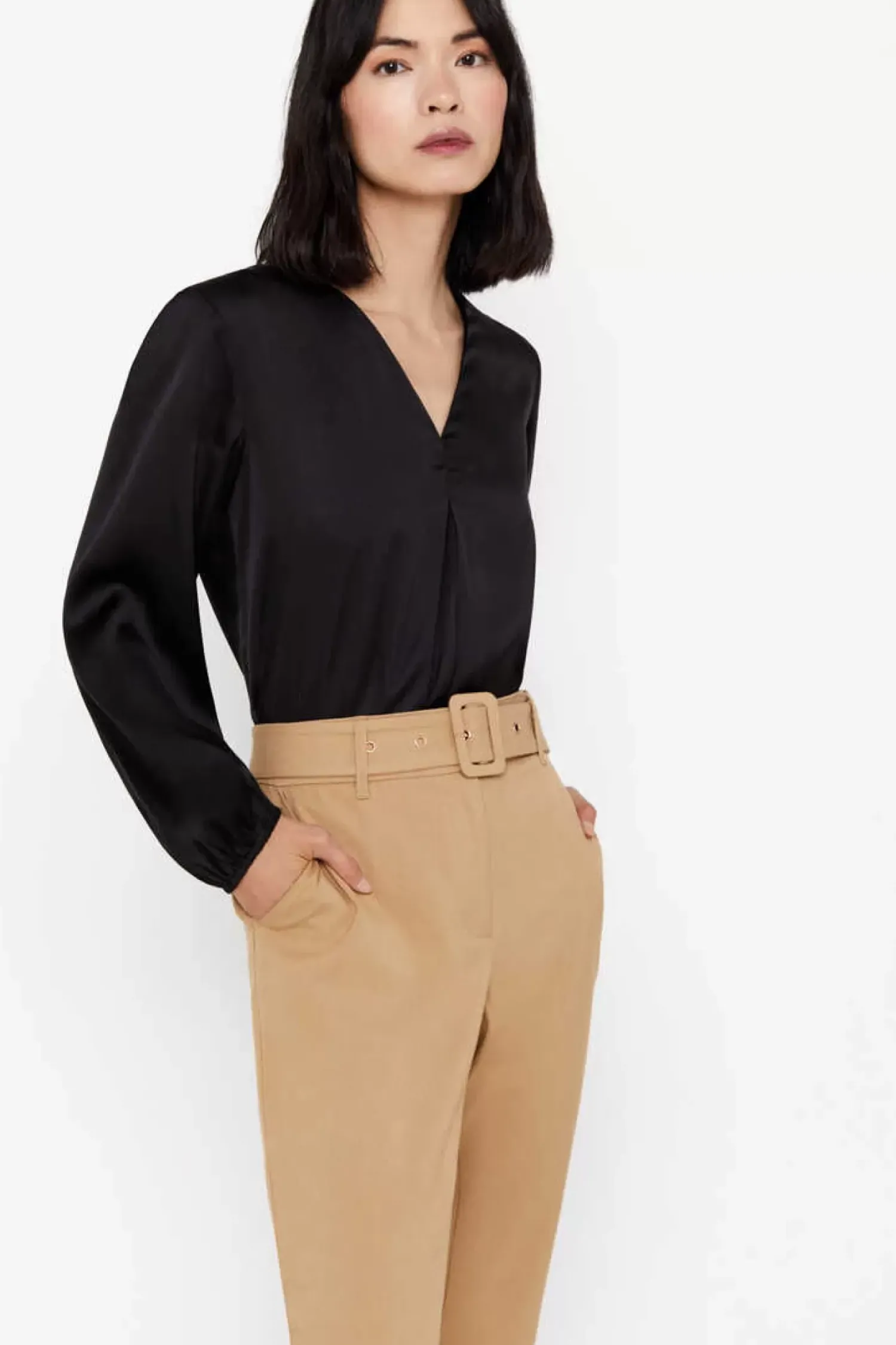 Cortefiel Camisas E Blusas-Blusa Comprida Acetinada