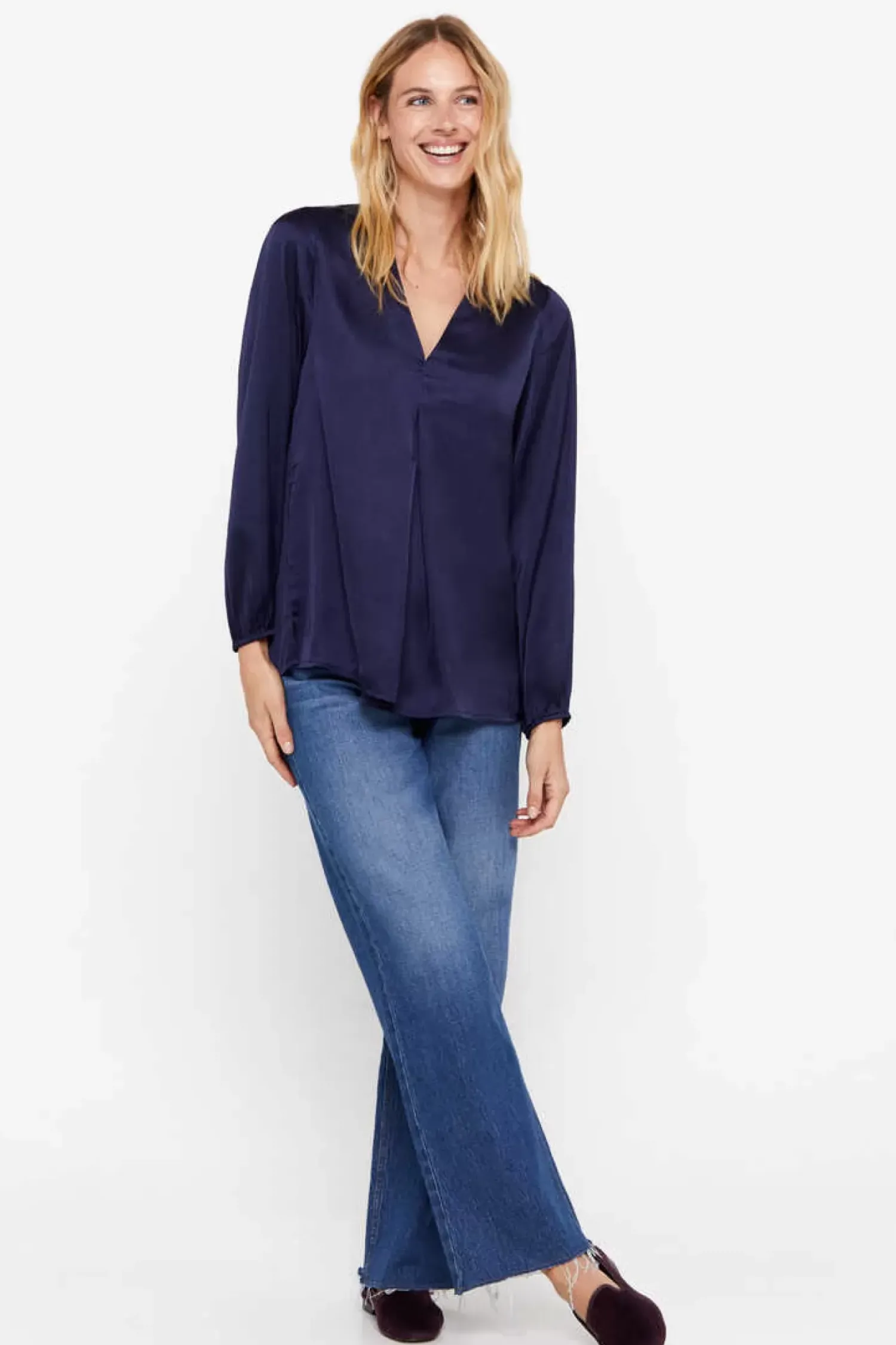 Cortefiel Camisas E Blusas-Blusa Comprida Acetinada