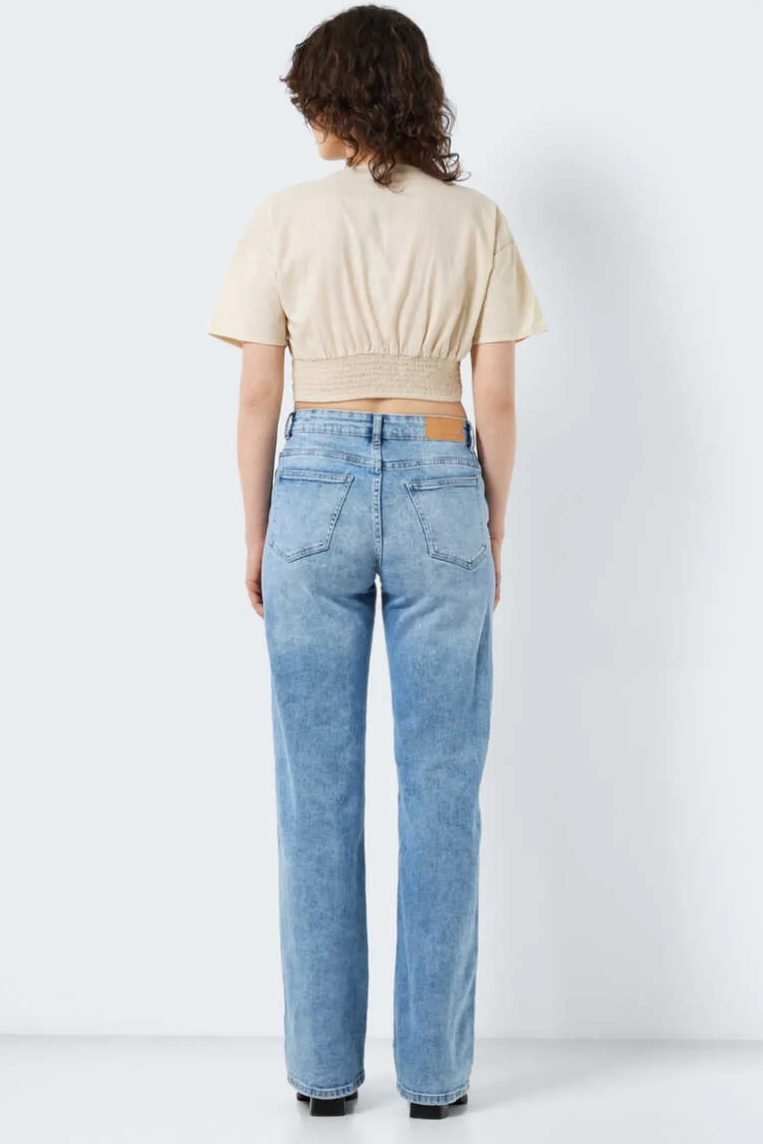 Noisy May Camisas E Blusas-Blusa Crop De Linho