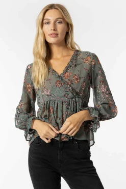Tiffosi Camisas E Blusas-Blusa Cruzada Com Estampado Floral
