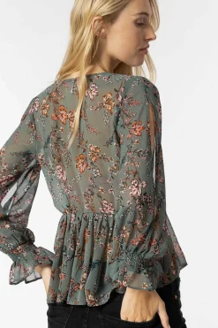 Tiffosi Camisas E Blusas-Blusa Cruzada Com Estampado Floral
