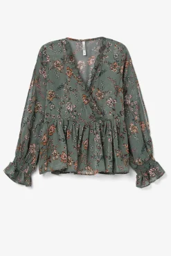 Tiffosi Camisas E Blusas-Blusa Cruzada Com Estampado Floral