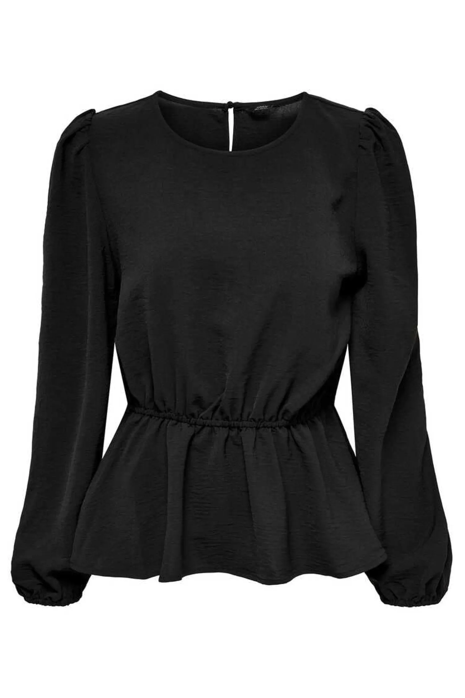 Only Camisas E Blusas-Blusa De Gola Redonda Manga Comprida