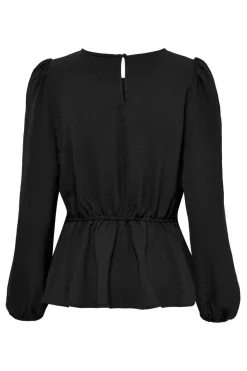 Only Camisas E Blusas-Blusa De Gola Redonda Manga Comprida