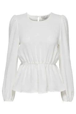 Only Camisas E Blusas-Blusa De Gola Redonda Manga Comprida