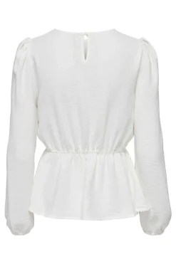 Only Camisas E Blusas-Blusa De Gola Redonda Manga Comprida