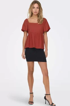 JDY Camisas E Blusas-Blusa De Linho Volumosa