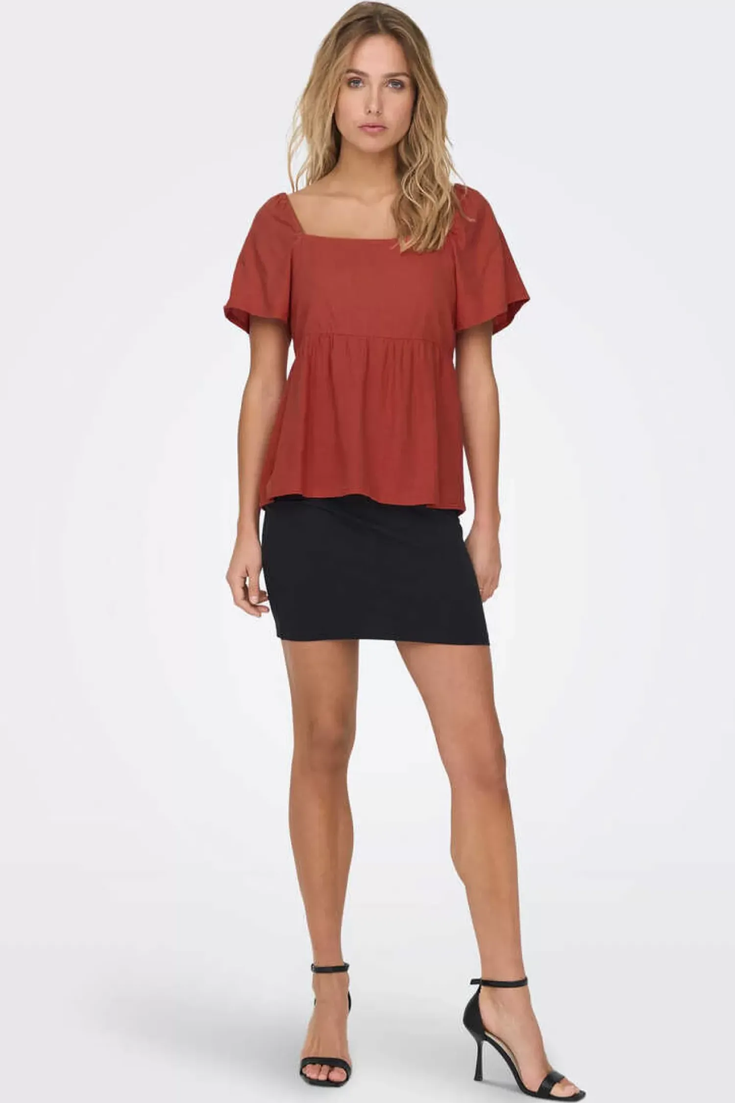 JDY Camisas E Blusas-Blusa De Linho Volumosa