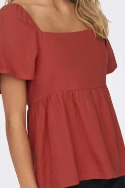 JDY Camisas E Blusas-Blusa De Linho Volumosa