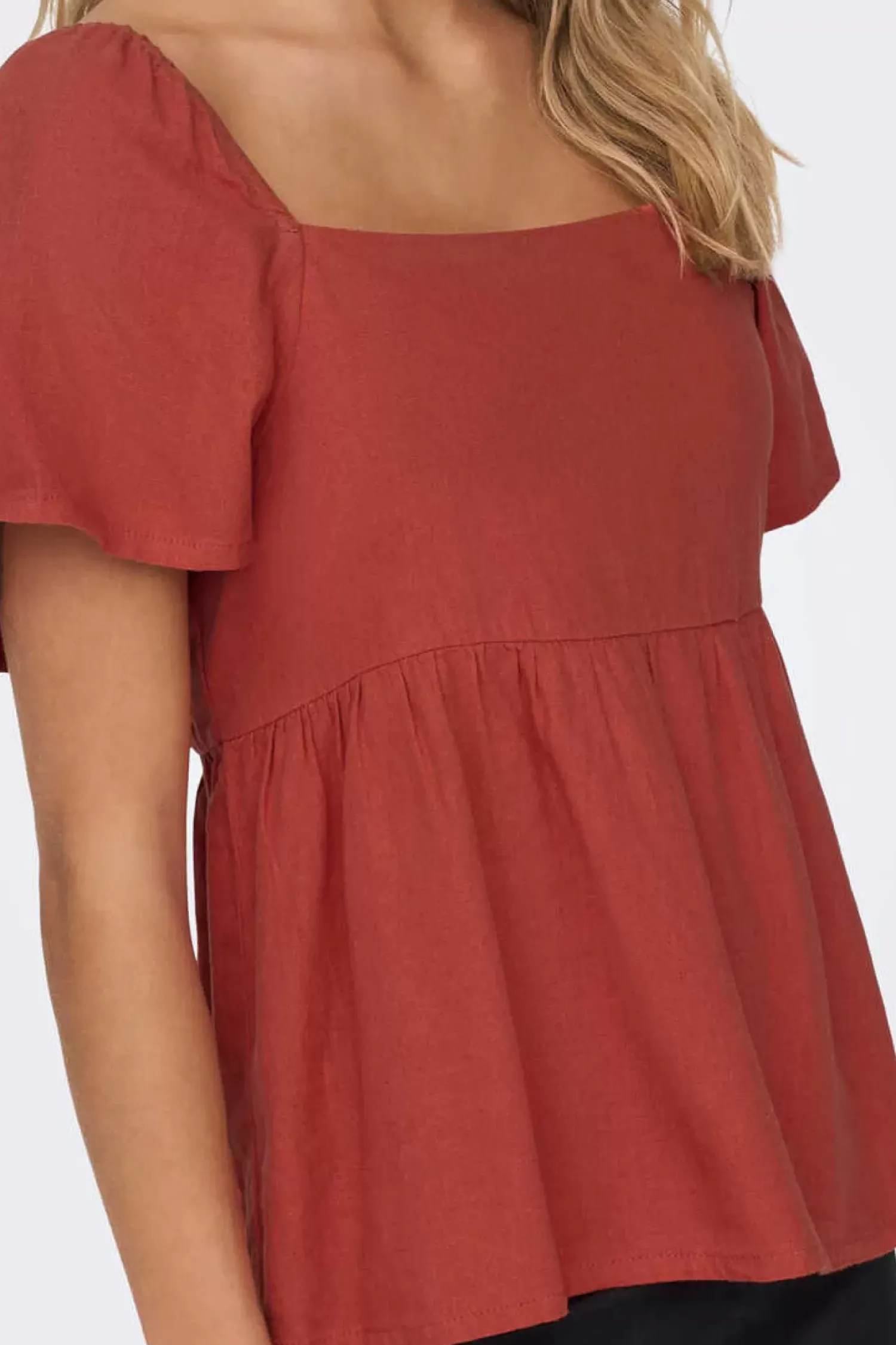 JDY Camisas E Blusas-Blusa De Linho Volumosa