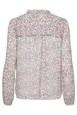 Only Camisas E Blusas-Blusa De Manga Comprida E Gola Perkins