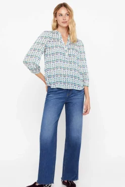 Cortefiel Camisas E Blusas-Blusa Em Tecido Plumeti