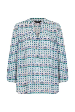 Cortefiel Camisas E Blusas-Blusa Em Tecido Plumeti