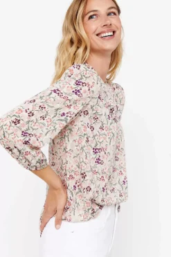 Cortefiel Camisas E Blusas-Blusa Em Tecido Plumeti