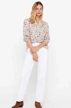 Cortefiel Camisas E Blusas-Blusa Em Tecido Plumeti