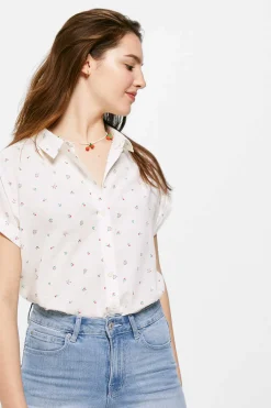 Springfield Camisas E Blusas-Blusa Estampada Algodao