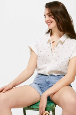 Springfield Camisas E Blusas-Blusa Estampada Algodao