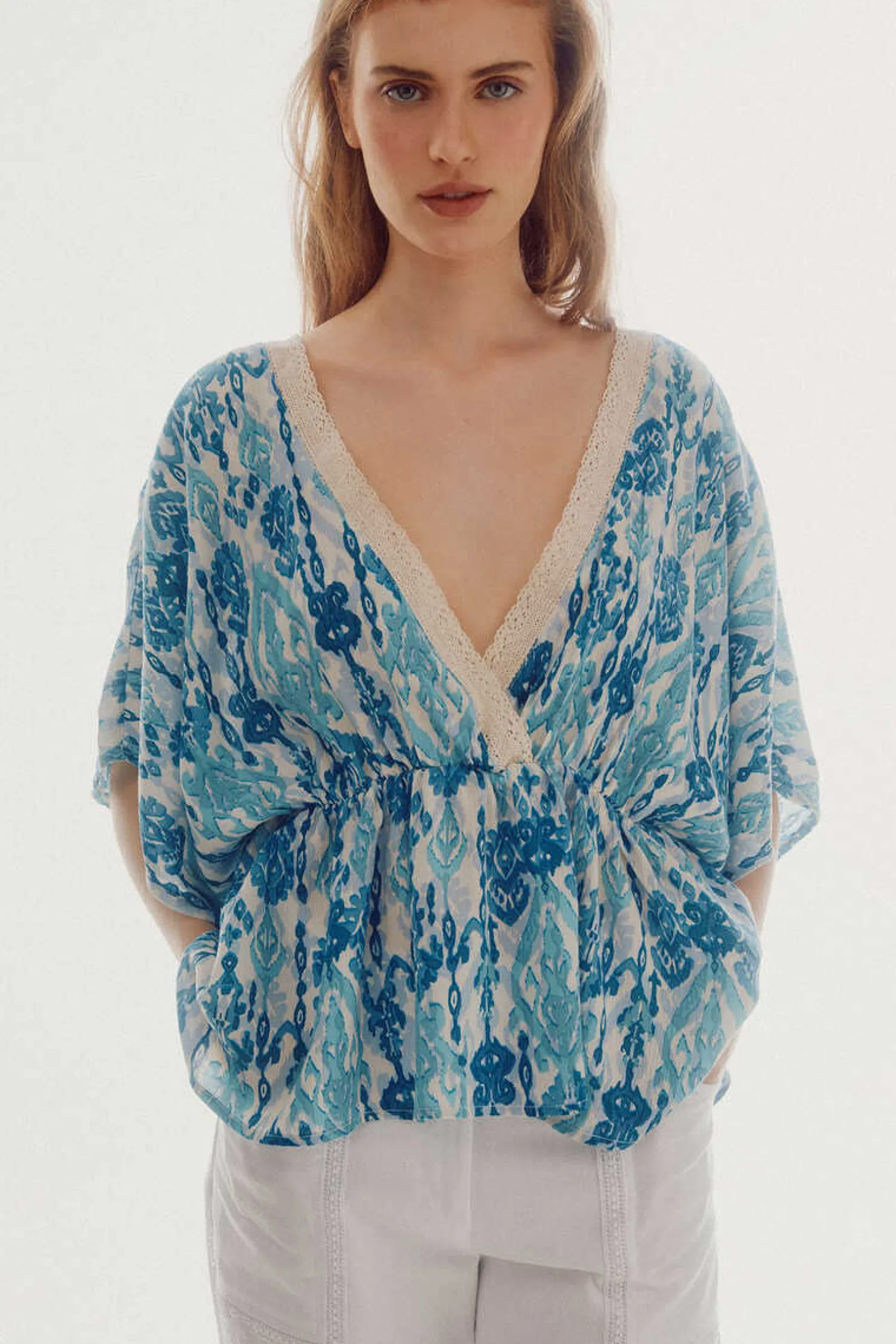 Slowlove Camisas E Blusas-Blusa Fluida