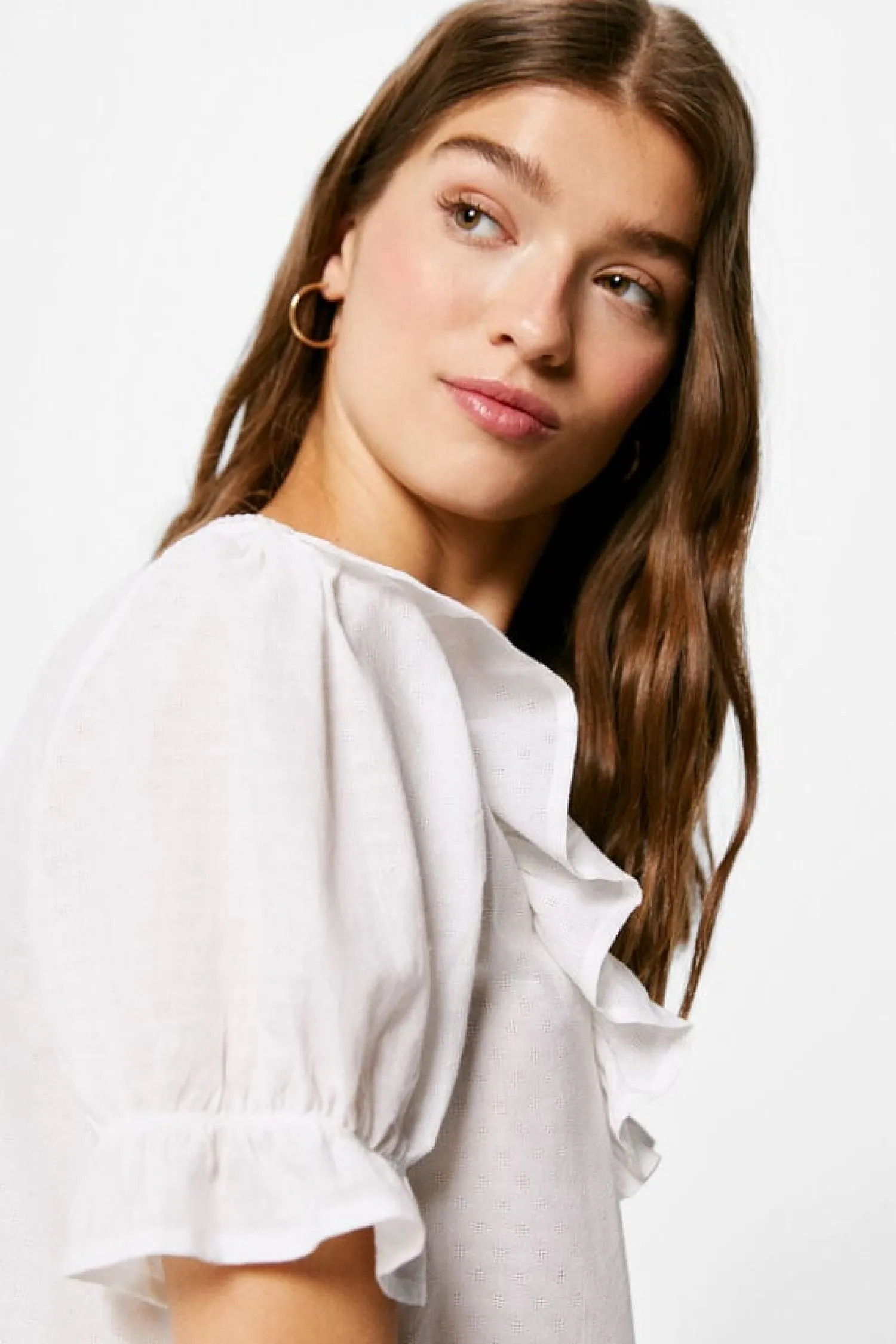 Springfield Camisas E Blusas-Blusa Folho Lace V