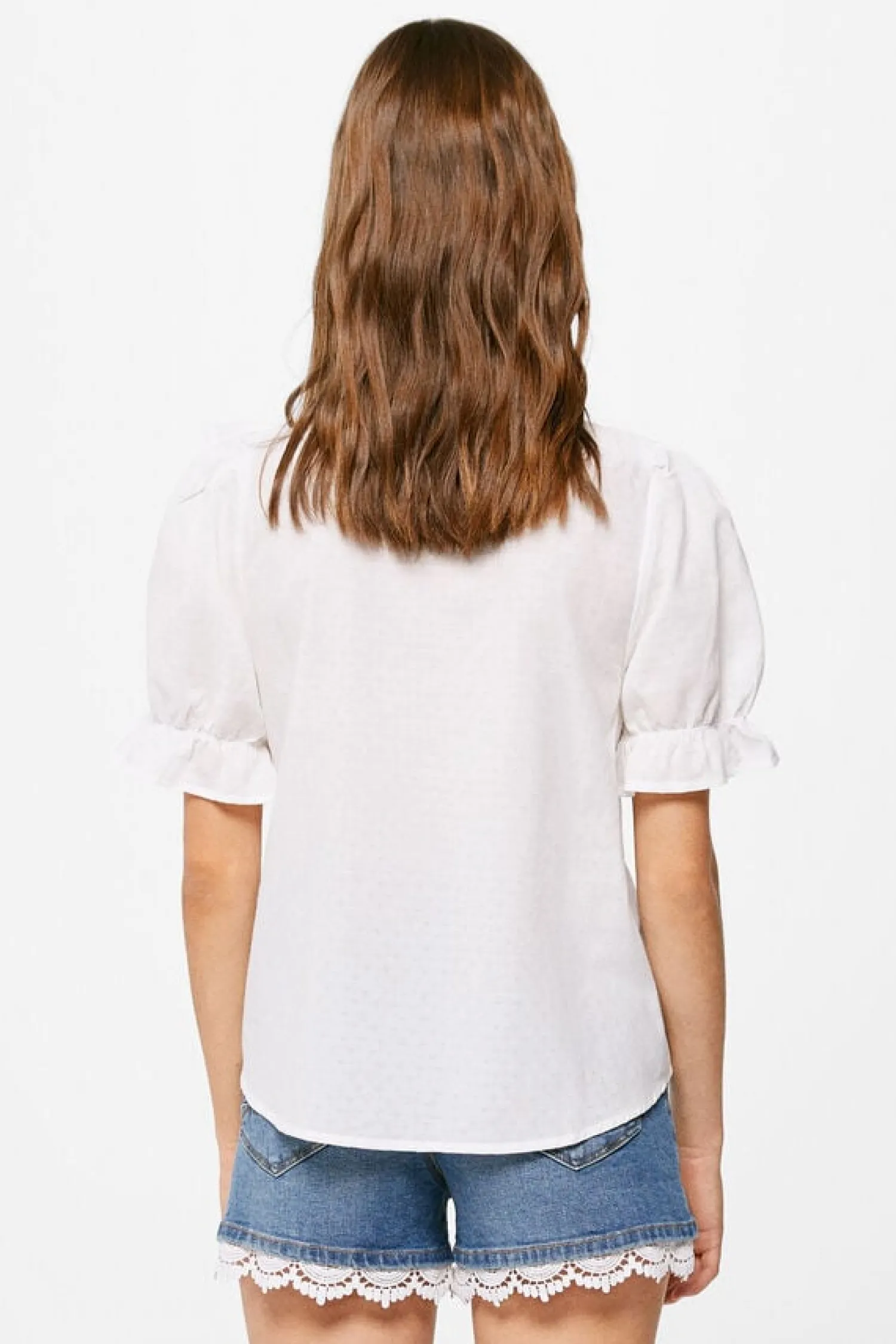 Springfield Camisas E Blusas-Blusa Folho Lace V