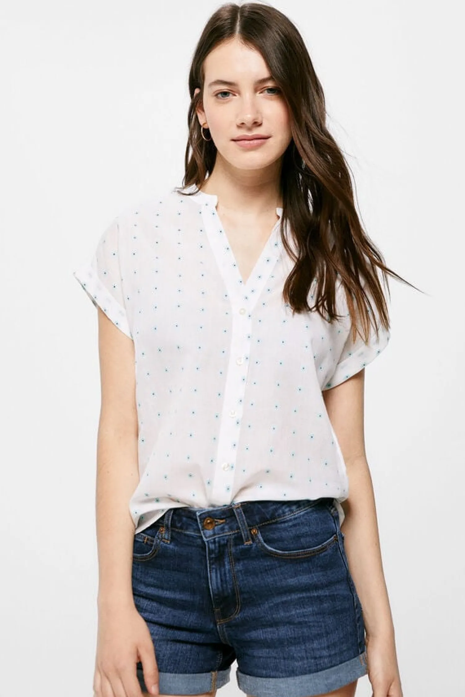 Springfield Camisas E Blusas-Blusa Gola Mao Algodao