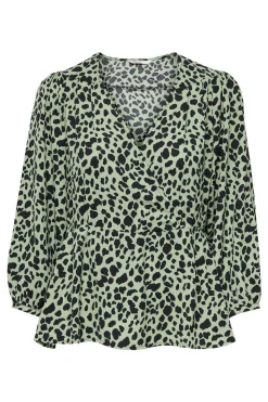 Only Camisas E Blusas-Blusa Manga 3/4 Cruzada