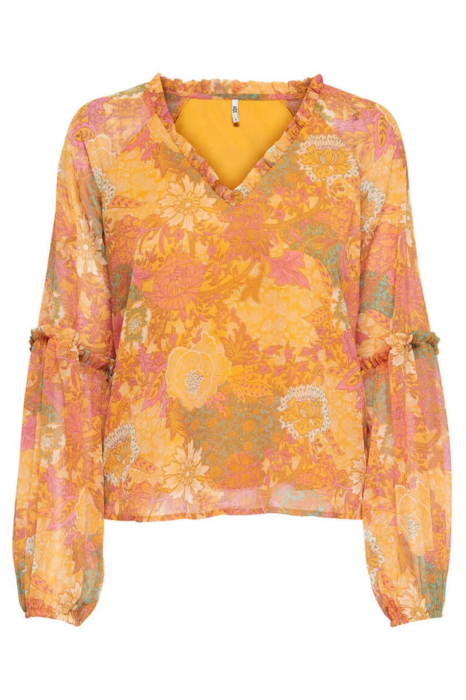 JDY Camisas E Blusas-Blusa Manga Comprida Com Gola Em Bico