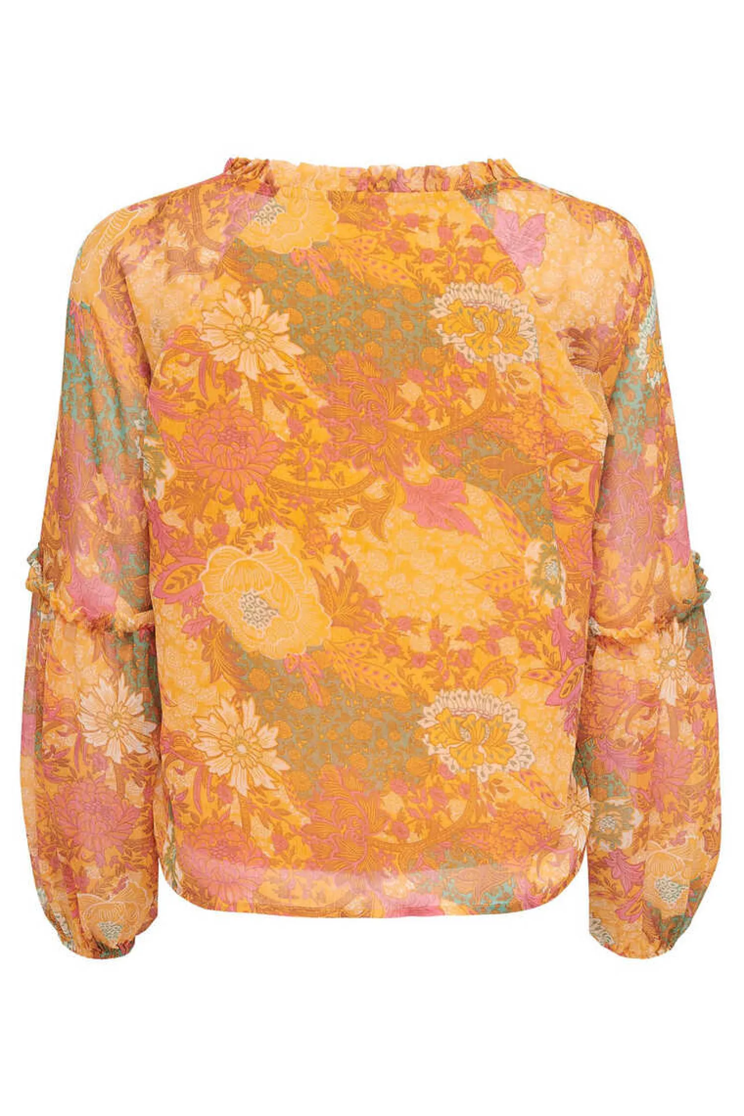 JDY Camisas E Blusas-Blusa Manga Comprida Com Gola Em Bico