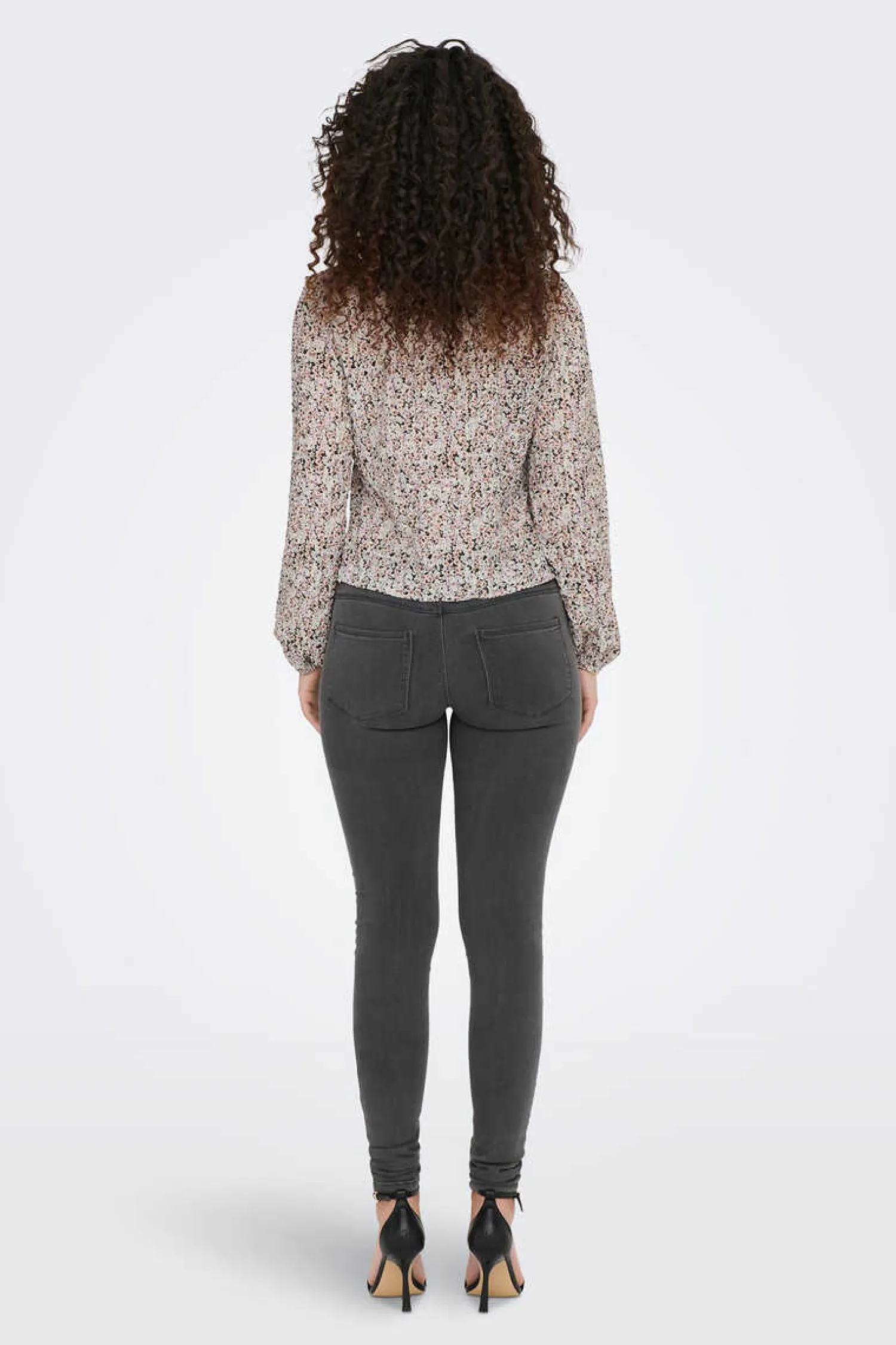 Only Camisas E Blusas-Blusa Manga Comprida Gola Em Bico