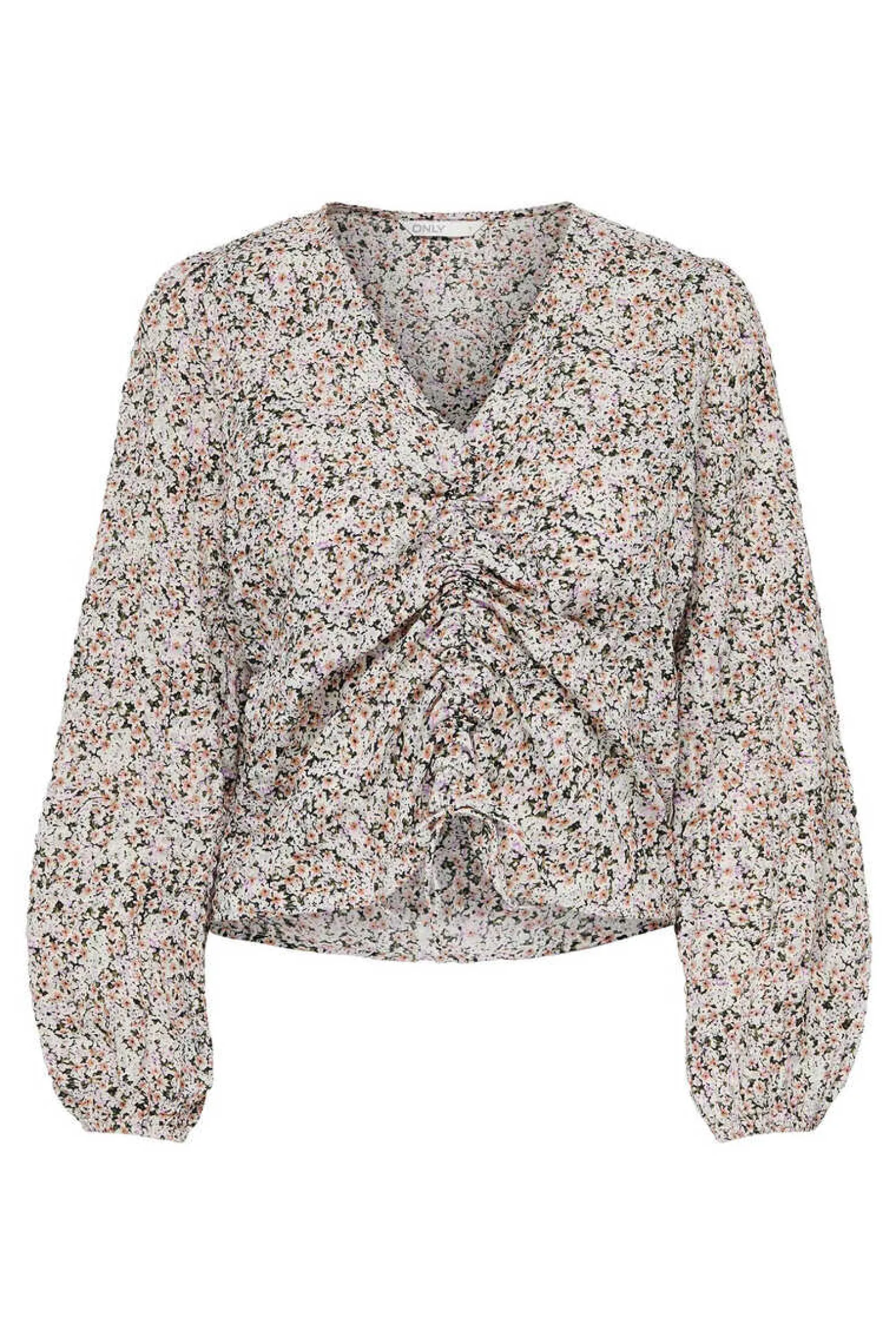 Only Camisas E Blusas-Blusa Manga Comprida Gola Em Bico