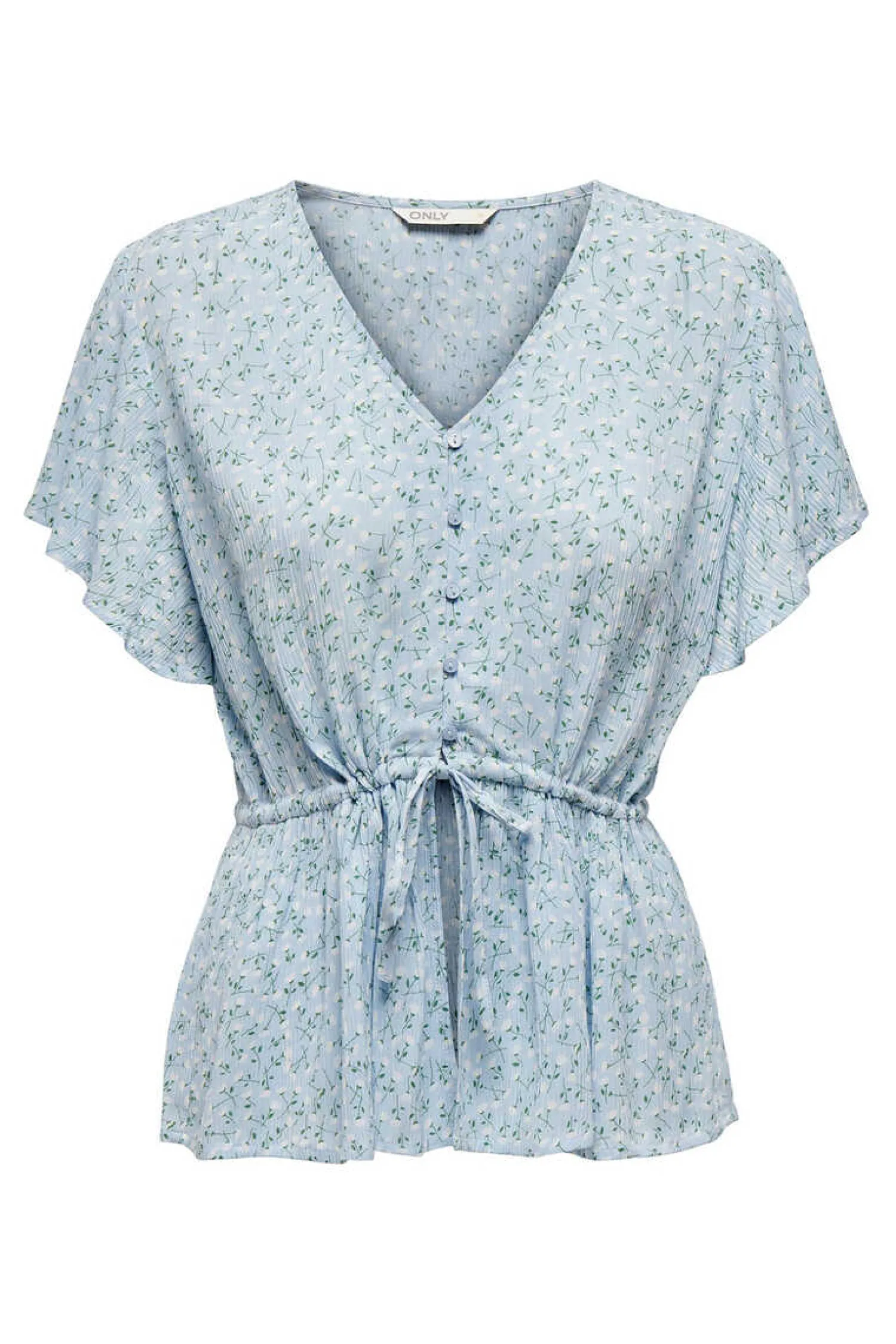 Only Camisas E Blusas-Blusa Manga Curta Botoes