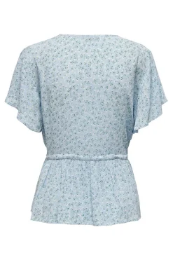 Only Camisas E Blusas-Blusa Manga Curta Botoes