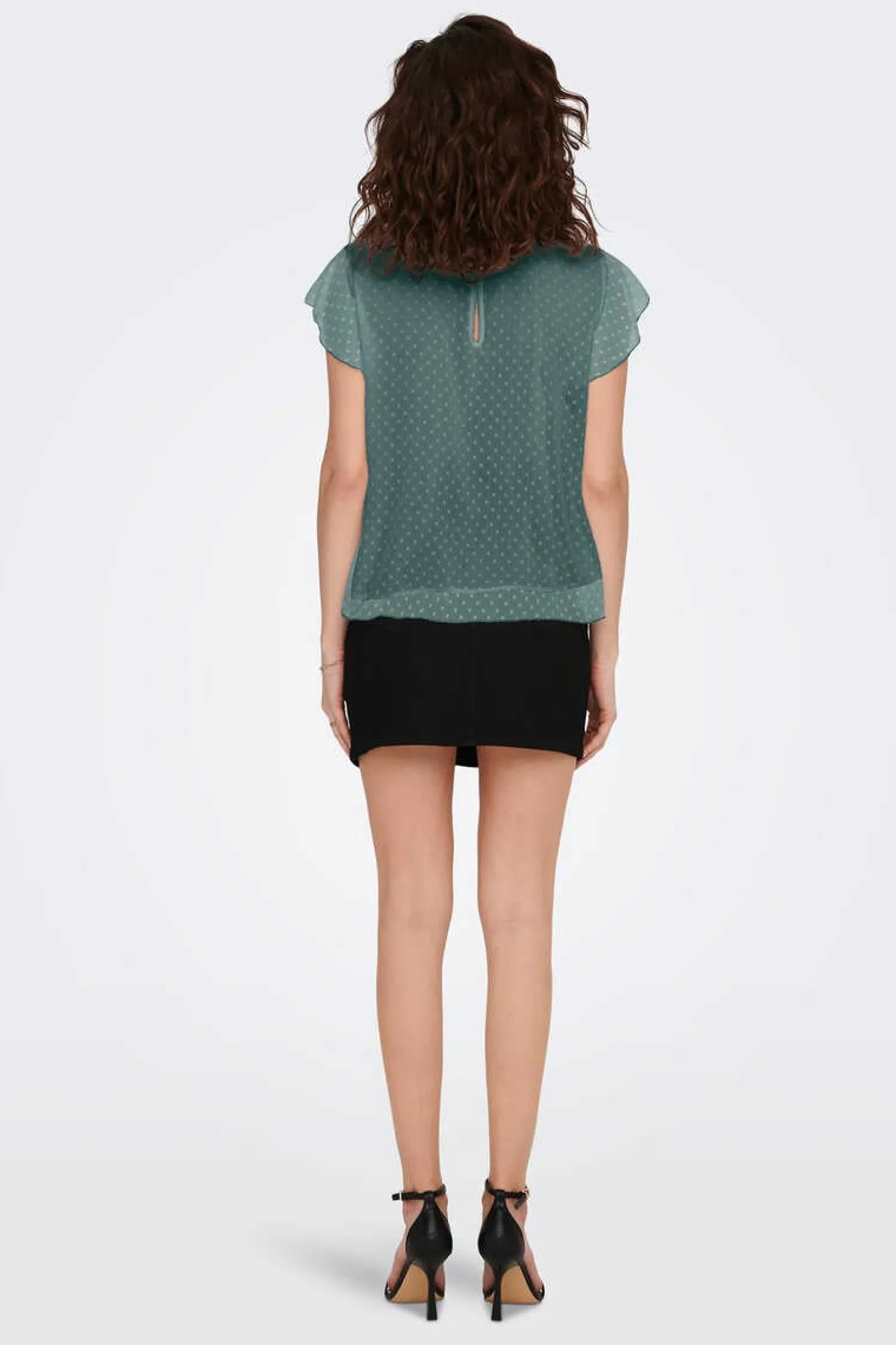 Only Camisas E Blusas-Blusa Manga Curta Plumetti