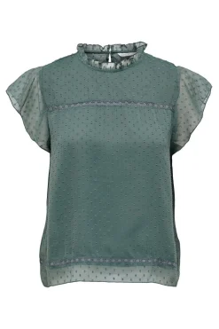 Only Camisas E Blusas-Blusa Manga Curta Plumetti