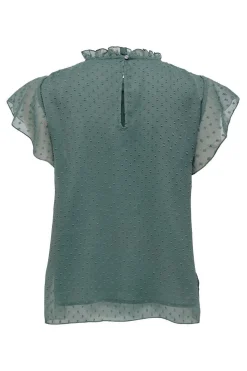 Only Camisas E Blusas-Blusa Manga Curta Plumetti