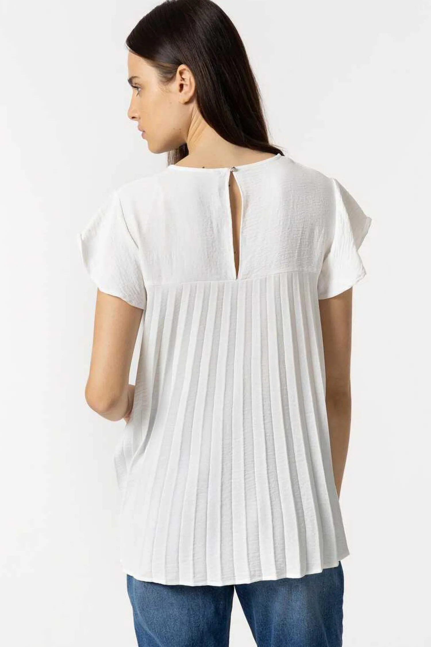 Tiffosi Camisas E Blusas-Blusa Plissada Nas Costas