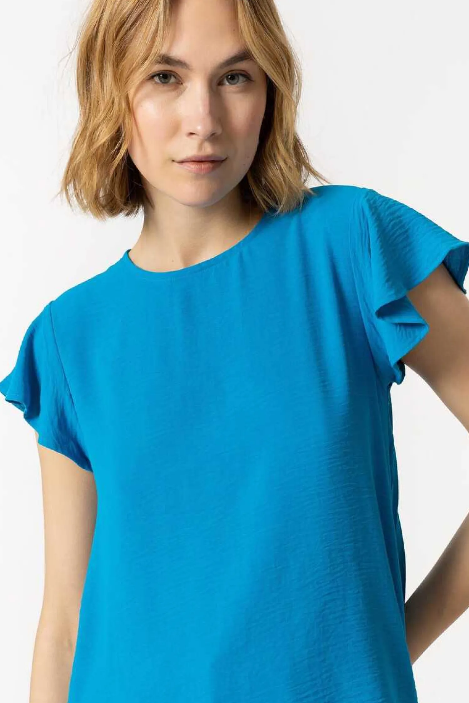 Tiffosi Camisas E Blusas-Blusa Plissada Nas Costas