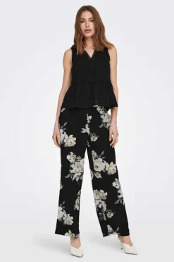 Only Camisas E Blusas-Blusa Sem Mangas Decote Em Bico