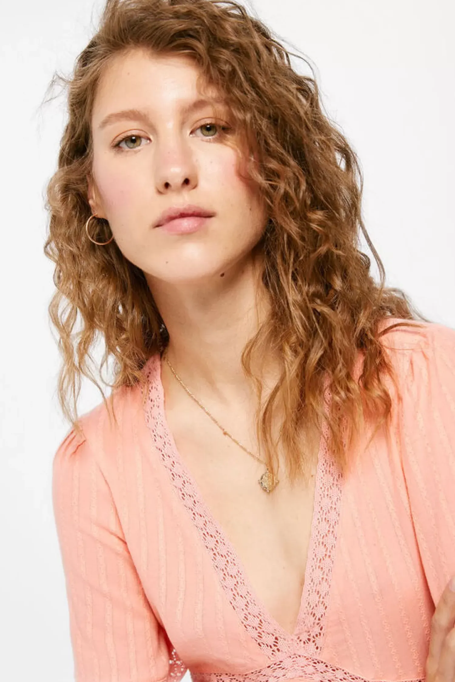 Springfield Camisas E Blusas-Blusa Volume Laco