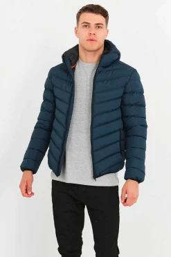 Brave Soul Blusao Acolchoado Com Capuz Marinho Online