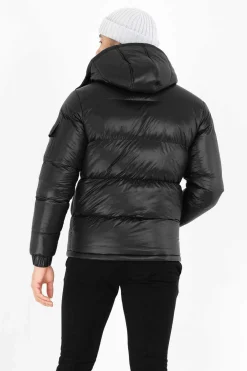 Brave Soul Blusao Acolchoado Com Capuz Preto Hot