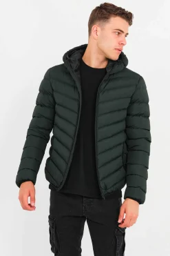 Brave Soul Blusao Acolchoado Com Capuz Cinza Sale