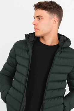 Brave Soul Blusao Acolchoado Com Capuz Cinza Sale